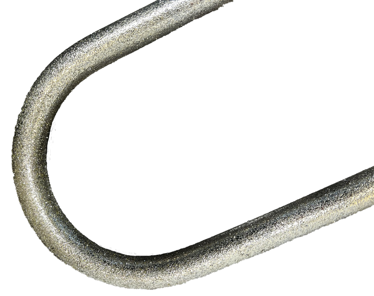 A diamond coating of a U-Lock.